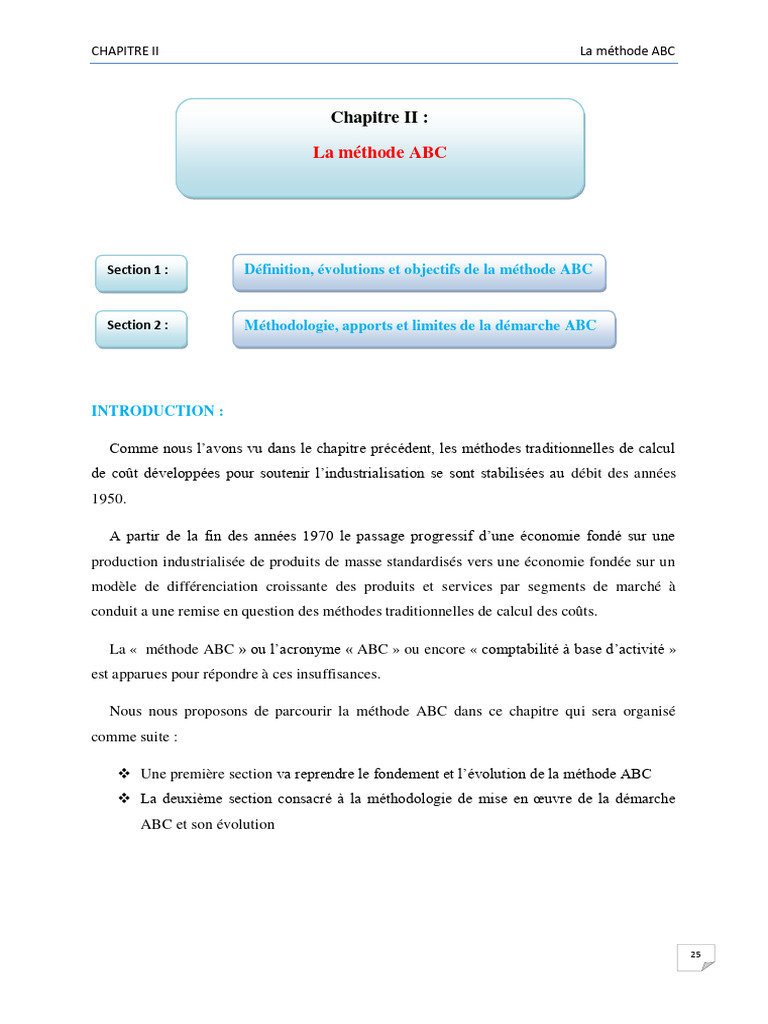 La Méthode ABC | PDF | Économie d'entreprise | Business