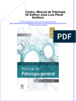 Sisinio de Castro Manual de Patologia General 8Th Edition Jose Luis Perez Arellano Download 2024 Full Chapter