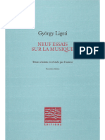 Ligeti - Neuf Essais Sur La Musique