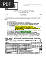 SSCE WAEC Stenography Past Questions and Answers