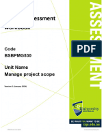 BSBPMG530 Student Assessment Workbook