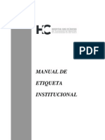 Etiqueta Institucional Manual