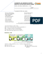 DIAGNÓSTICO DE LÍNGUA PORTUGUESA_8º ANO