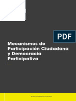 Mecanismos de Participaci Ón Ciudadana y Mecanismos