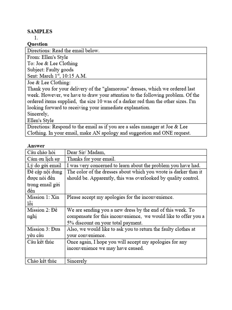 Email Response Exercises for Business Communication | PDF