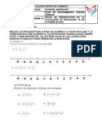 TALLER DE PLAN DE MEJORAMIENTO MATEMÁTICAS TERCER PERIODO SÉPTIMO Septiembre 18 de 2023