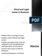 Ethical and Legal Issues