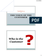 Lecture 4 - The Voice of The Customer