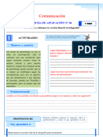 FICHA DE EVALUACION N°6 Comunicación