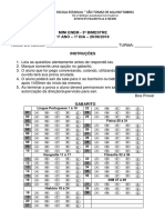 Avaliação Bimestral de Filosofia 1 Ano - 3 Bim - 2018