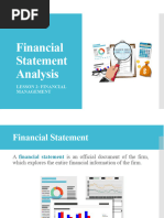 FM - Lesson 2 - Financial Statement Analysis