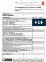 6 Monthly Thorough Sling Inspection Checklist