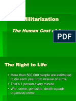 Militarization: The Human Cost of Arms