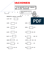 Ecuaciones para Segundo Grado de Primaria