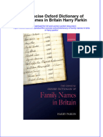 The Concise Oxford Dictionary of Family Names in Britain Harry Parkin Download 2024 Full Chapter