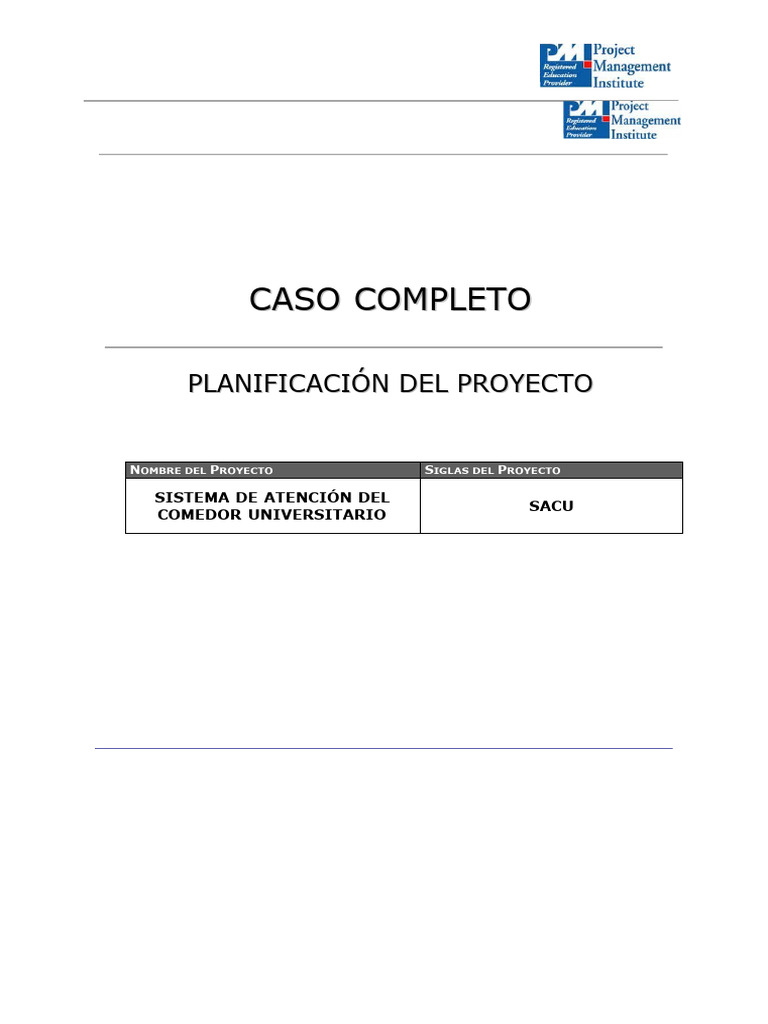 Ejemplo 05 Gestión De Riesgos Pdf