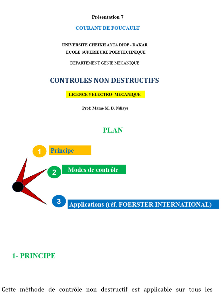 Contrôle Non Destructif par Courants de Foucault PDF Inducteur — free download