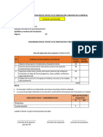 Hojas de Evaluacion de Proyecto Ok