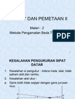 Materi 2. Metode Pengamatan Beda Tinggi (3) Tinggi MAL