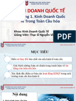 Chương 1 - Kinh doanh quốc tế trong toàn cầu hóa - v1