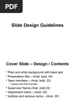 Slide Design Guidelines