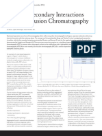 Effects of Secondary Interactions in Size Exclusion Chromatography