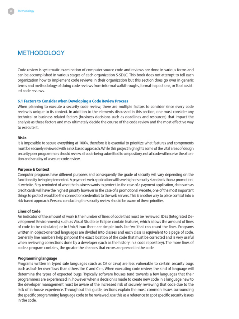 OWASP Code Review Guide v2-21-30 | PDF | Security | Computer Security