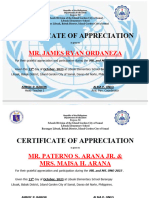 Ceritificate of Appreciation-Uno