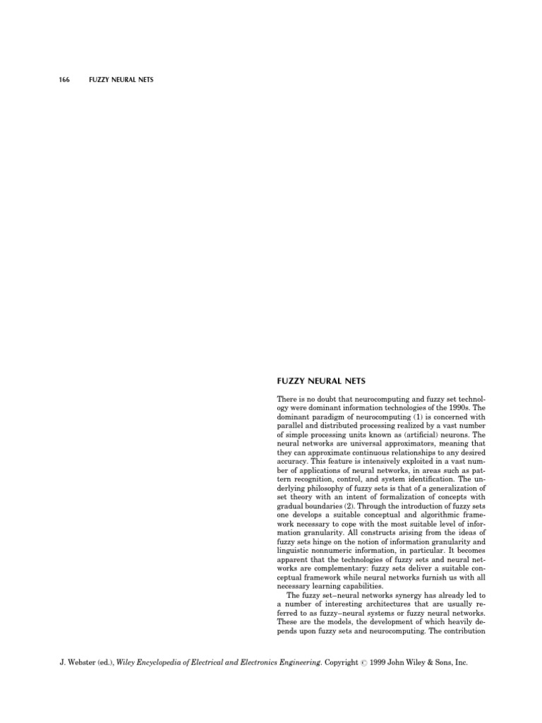 Fuzzy Neural Networks Overview | PDF | Artificial Neural Network ...