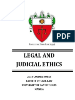 2018 Legal and Judicial Ethics and Practical Exercises Ust Golden Notes 1 51