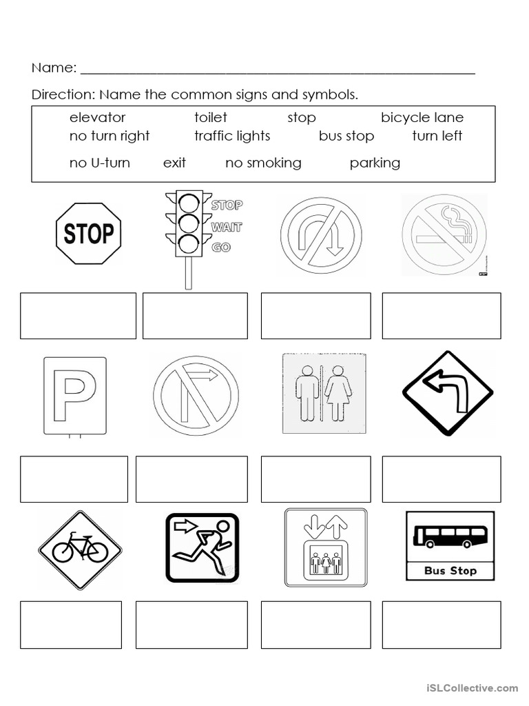 Common Transport Signs and Symbols | PDF | Social Science