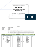 Silabus IPA Kelas 8