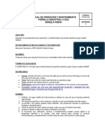 P-CGMV-002 Parrillera Industrial HGB34 Manual de Operación y Mantenimiento