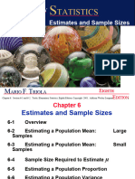 Chapter 6 Estimates and Sample Sizes