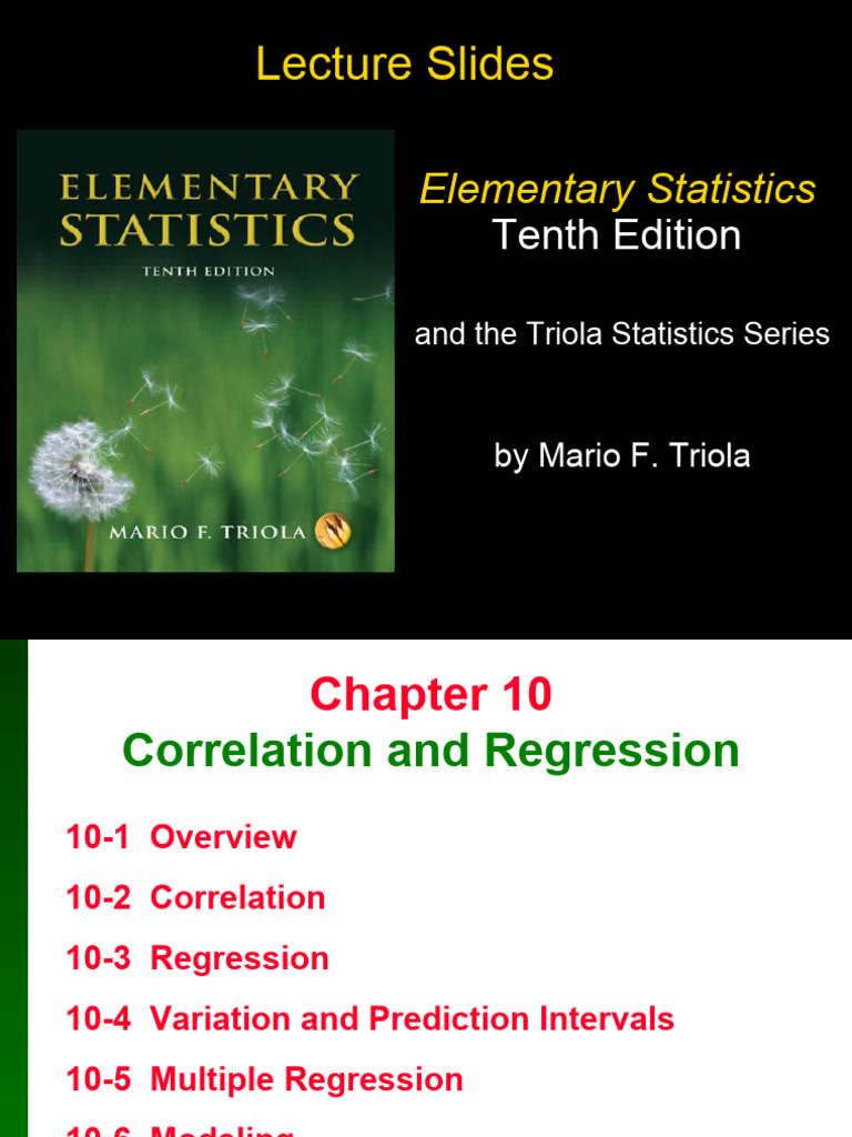Chapter 9 - Correlation and Regression | PDF | Errors And Residuals ...