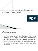 Materiales de Construccion en Obras Civiles