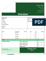 Invoice Format in Word 05