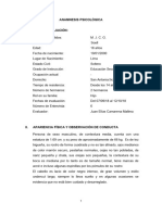 Marcos José ANAMNESIS Modelo de Anamnesis Psicológica