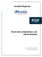 Teoría Del Conductismo o de Efecto Limitado