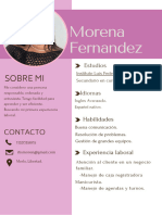 Morena Fernandez: Sobre Mi