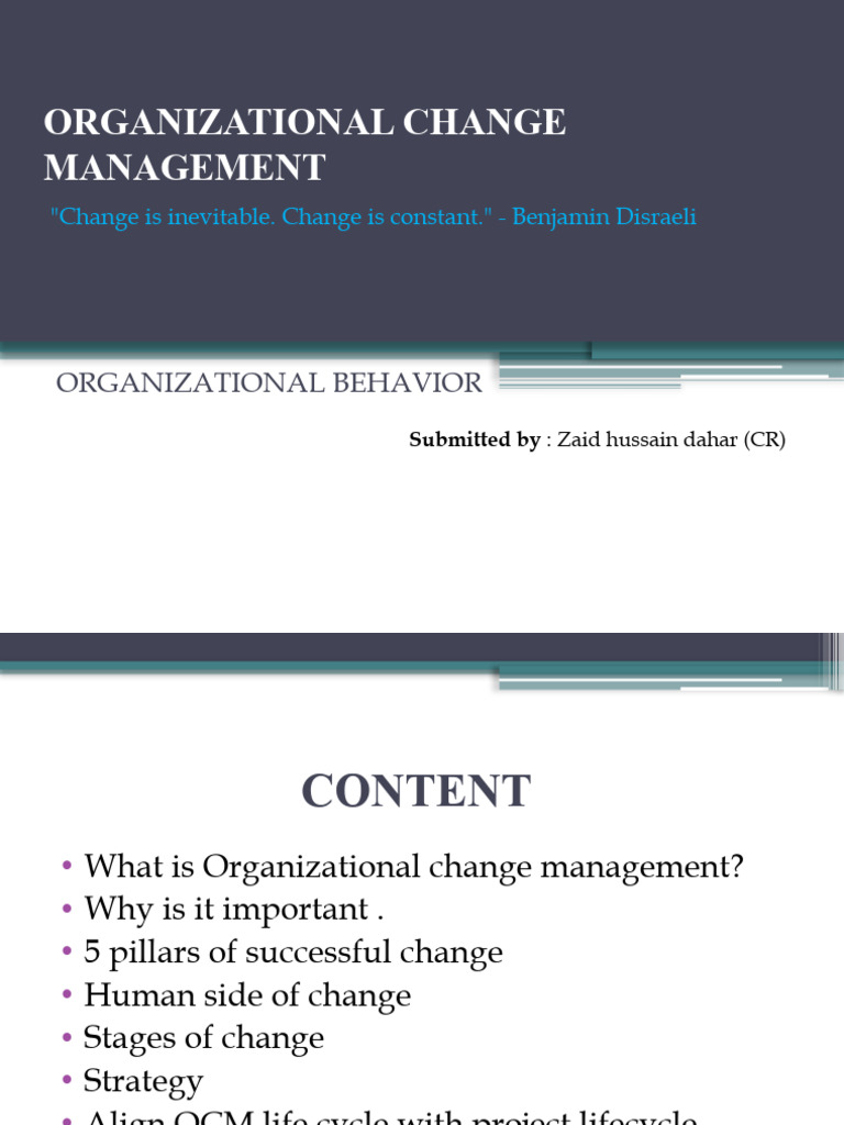 Effective Organizational Change Management | PDF | Business | Self ...