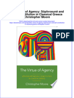 The Virtue of Agency Sophrosune and Self Constitution in Classical Greece Christopher Moore Download 2024 Full Chapter