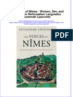 The Voices of Nimes Women Sex and Marriage in Reformation Languedoc Suzannah Lipscomb Download 2024 Full Chapter