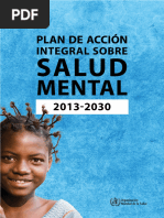 Comprehensive Mental Health Action Plan 2013-2030