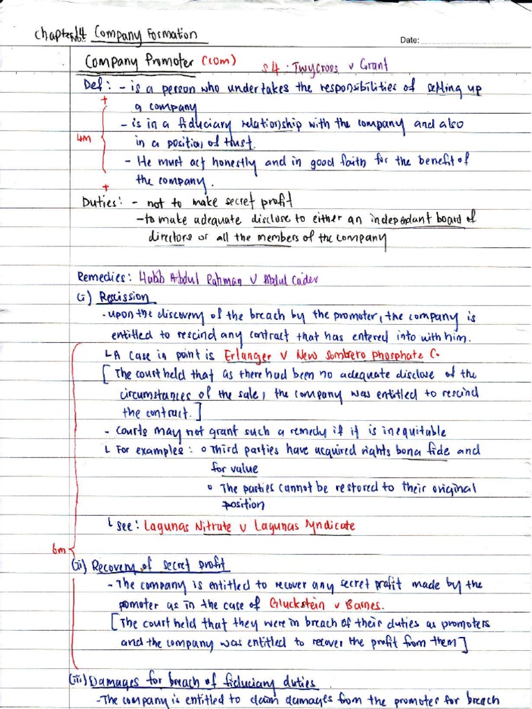 CHP 14 Company Formation | PDF