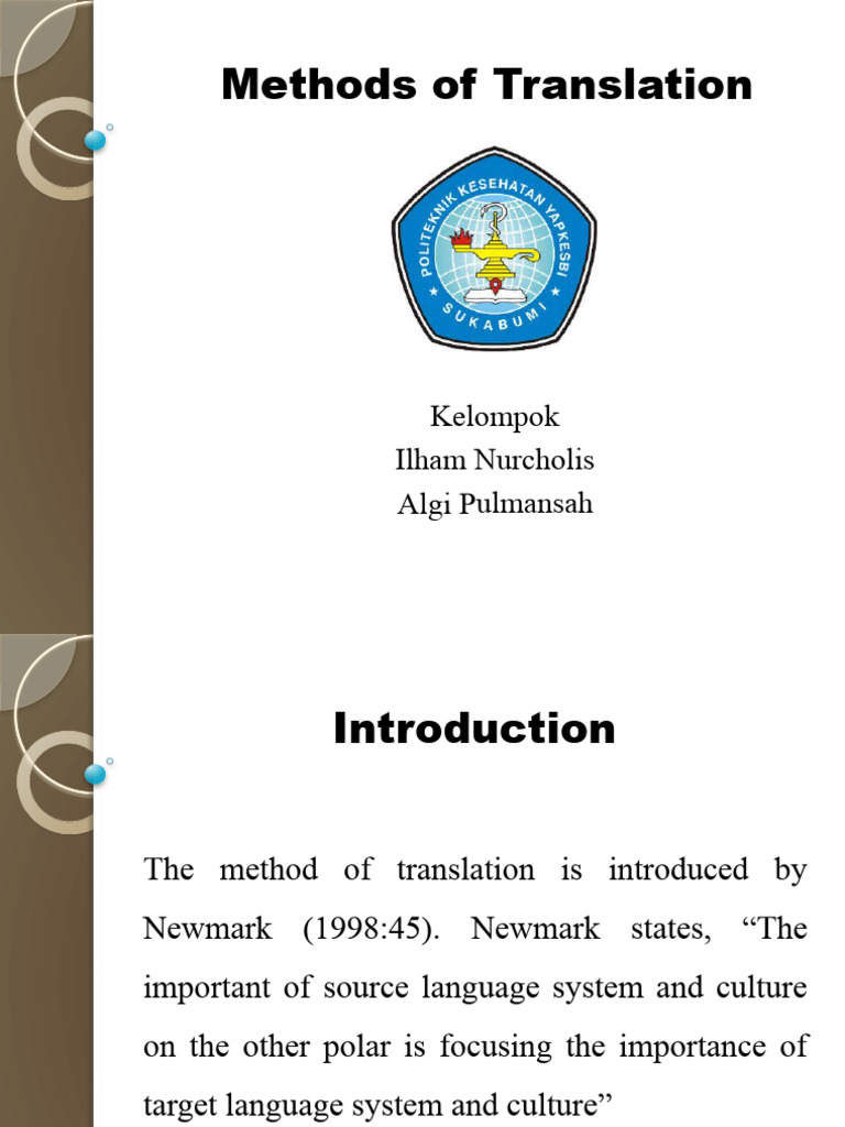 Newmark's Translation Methods Explained | PDF | Translations | Linguistics