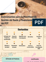 Instrumentos, de Planificació, Gestión Del Suelo y Financiación Del POT