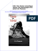 Torde La Verite Une Drame Romantique Base Sur Lamour Les Mensonges Et La Perte C S Pearson Download 2024 Full Chapter