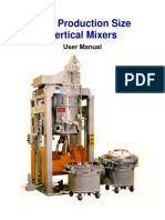 Production Size Vertical Mixer User Manual (16PVM, 600liter)