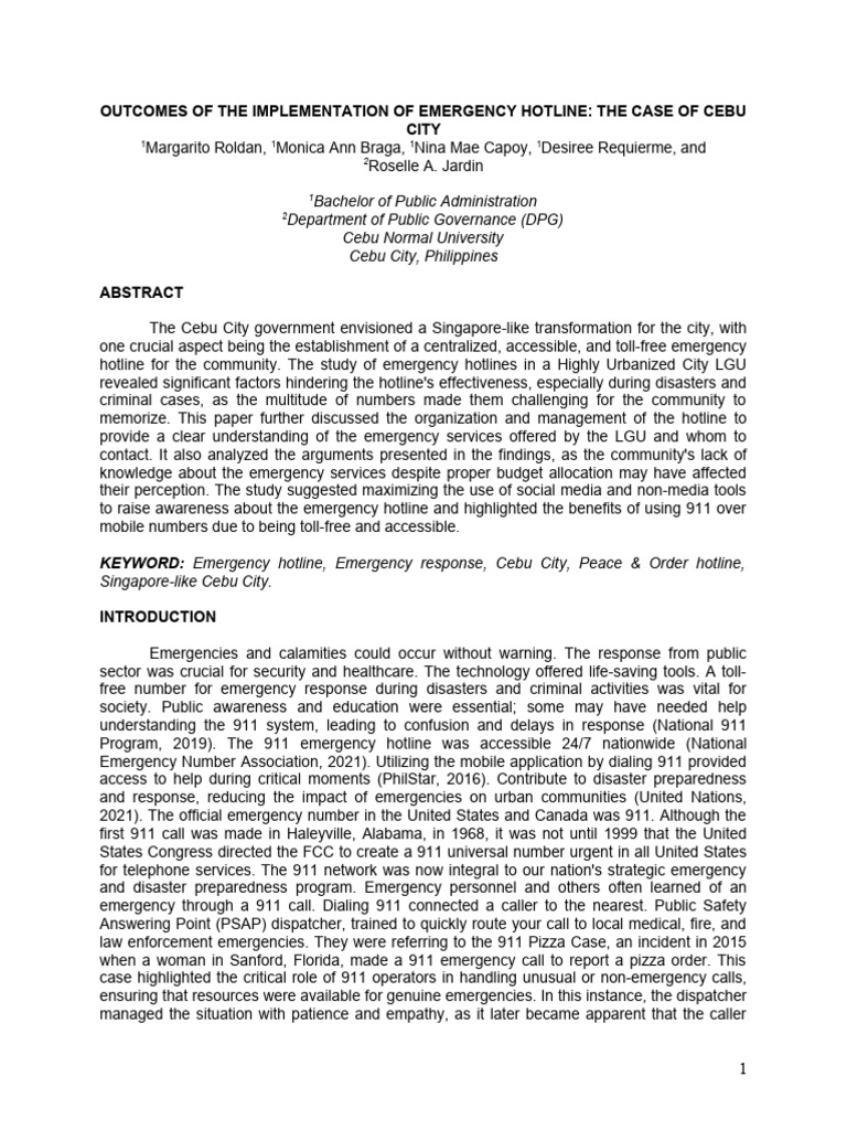 bpa-4-batch-2024-outcomes-of-the-implementation-of-emergency-hotline